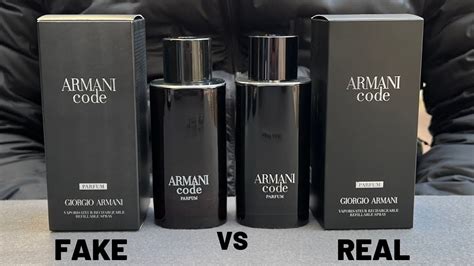 real and fake armani code|how to check Armani perfume.